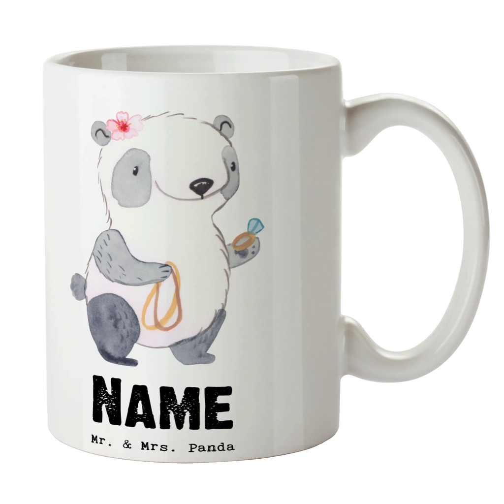 Personalisierte Tasse Juwelierin mit Herz Namenstasse, Drucken, Personalisiert, Personalisierte Tasse, Tasse, Tasse mit Namen, Wunschname, Namen, Beruf, Ausbildung, Jubiläum, Abschied, Rente, Kollege, Kollegin, Geschenk, Schenken, Arbeitskollege, Mitarbeiter, Firma, Danke, Dankeschön, Eröffnung, Juwelierin, Schmuckwarenhändlerin, Goldschmiedin, Schmuckgeschäft