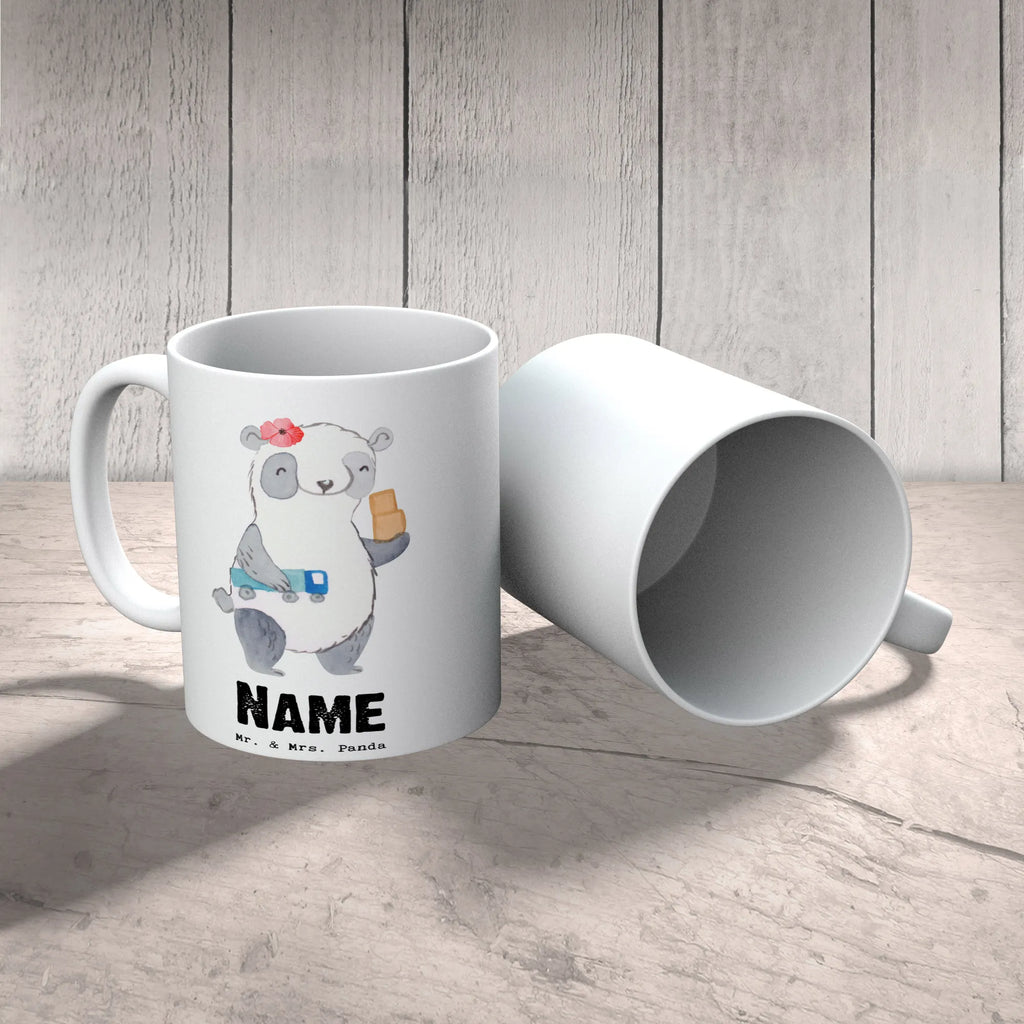 Personalised cup Freight Forwarding and Logistics Services Clerk Heart gift, gift idea, best, farewell gift, passing exam, anniversary, retirement, promotion, job start, sayings, funny, profession