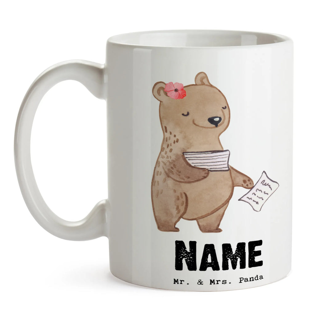 Personalisierte Tasse Bürokauffrau mit Herz Namenstasse, Wunschname, Personalisiert, Tasse mit Namen, Tasse, Namen, Personalisierte Tasse, Drucken, Beruf, Ausbildung, Jubiläum, Abschied, Rente, Kollege, Kollegin, Geschenk, Schenken, Arbeitskollege, Mitarbeiter, Firma, Danke, Dankeschön, Kauffrau für Büromanagement, Bürokauffrau