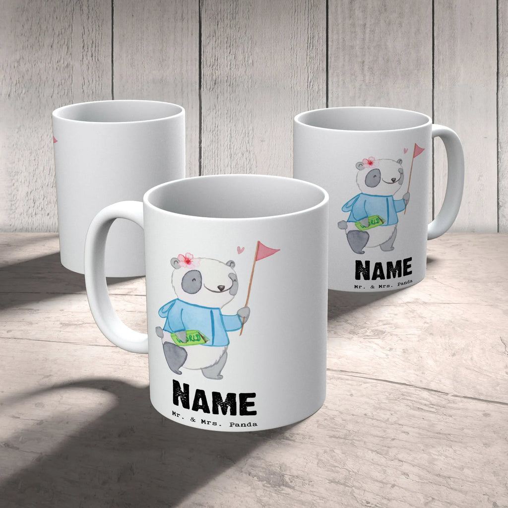 Personalisierte Tasse Reiseleiterin mit Herz Namen, Personalisierte Tasse, Drucken, Namenstasse, Tasse, Wunschname, Tasse mit Namen, Personalisiert, Beruf, Ausbildung, Jubiläum, Abschied, Rente, Kollege, Kollegin, Geschenk, Schenken, Arbeitskollege, Mitarbeiter, Firma, Danke, Dankeschön
