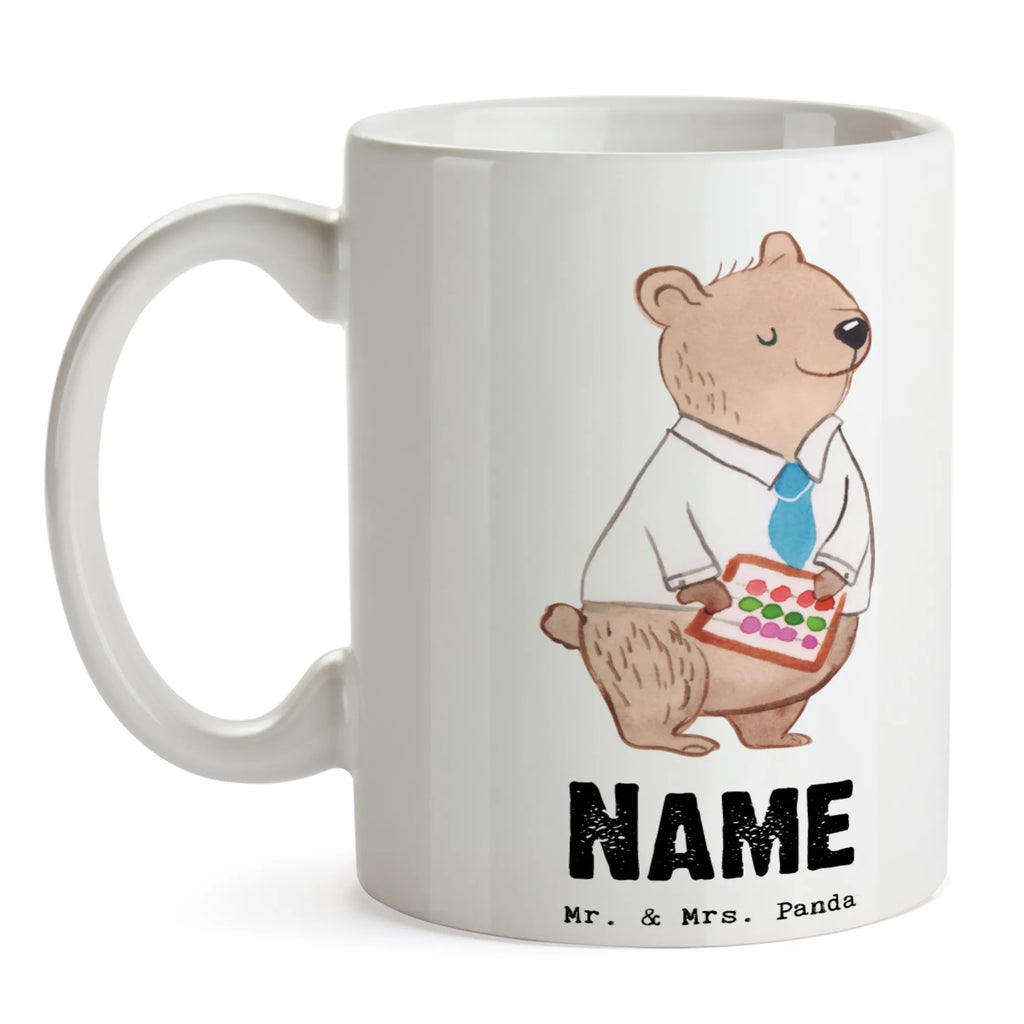 Personalisierte Tasse Bankangestellter mit Herz Personalisiert, Namen, Tasse mit Namen, Personalisierte Tasse, Tasse, Namenstasse, Wunschname, Drucken, Beruf, Ausbildung, Jubiläum, Abschied, Rente, Kollege, Kollegin, Geschenk, Schenken, Arbeitskollege, Mitarbeiter, Firma, Danke, Dankeschön, Bankfachmann, Bänker, Bankangestellter, Bankberater