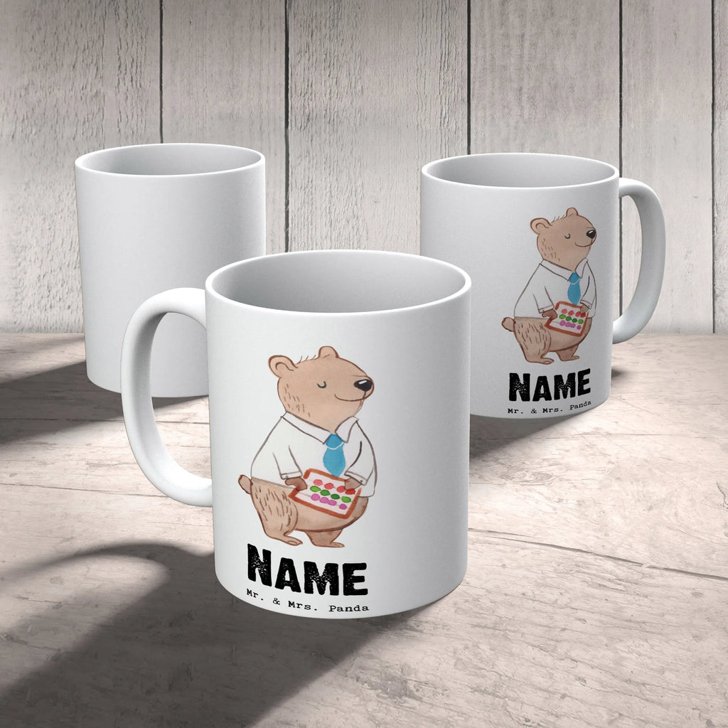 Personalisierte Tasse Bankangestellter mit Herz Personalisiert, Namen, Tasse mit Namen, Personalisierte Tasse, Tasse, Namenstasse, Wunschname, Drucken, Beruf, Ausbildung, Jubiläum, Abschied, Rente, Kollege, Kollegin, Geschenk, Schenken, Arbeitskollege, Mitarbeiter, Firma, Danke, Dankeschön, Bankfachmann, Bänker, Bankangestellter, Bankberater