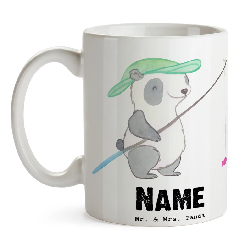 Spersonalizowany kubek Panda Wędkowanie Drucken, Wunschname, Tasse mit Namen, Personalisierte Tasse, Namenstasse, Namen, Personalisiert, Tasse, Geschenk, Sport, Sportart, Hobby, Schenken, Danke, Dankeschön, Auszeichnung, Gewinn, Sportler, Angelsport, angeln gehen, angeln, Hobbyangler, Angelverein, Angler