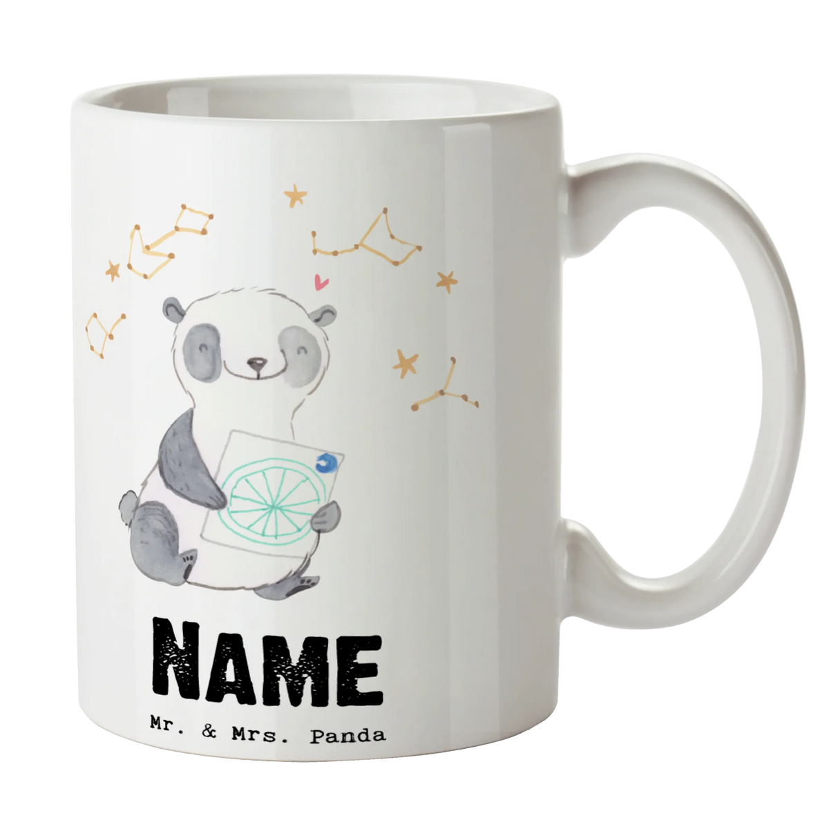 Personalised cup panda astrology Gift, sport, hobby, giving, thank you, award, profit, athlete, horoscope, Astrology, constellations