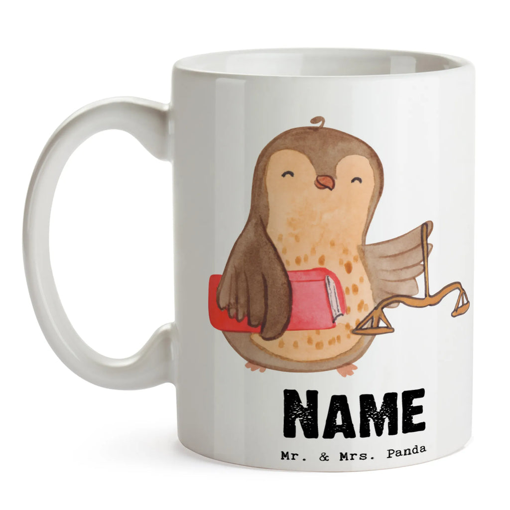 Personalisierte Tasse Jurist mit Herz Personalisiert, Namenstasse, Drucken, Personalisierte Tasse, Namen, Wunschname, Tasse mit Namen, Tasse, Geschenk, Schenken, Jubiläum, Danke, Dankeschön, Beruf, Ausbildung, Abschied, Rente, Kollege, Kollegin, Arbeitskollege, Mitarbeiter, Firma, Anwaltskanzlei, Master Of Laws, Jurastudent, Jurist, Jura Studium, Staatsexamen, Anwalt