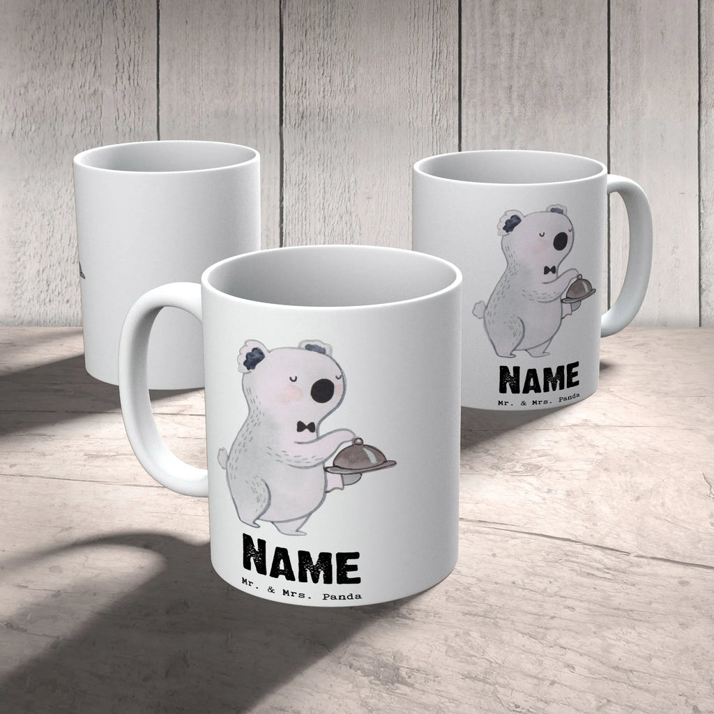 Personalisierte Tasse Kellner mit Herz Tasse, Personalisierte Tasse, Tasse mit Namen, Drucken, Personalisiert, Namen, Wunschname, Namenstasse, Beruf, Ausbildung, Jubiläum, Abschied, Rente, Kollege, Kollegin, Geschenk, Schenken, Arbeitskollege, Mitarbeiter, Firma, Danke, Dankeschön, Kellner, Restaurant, Ober, Servicekraft