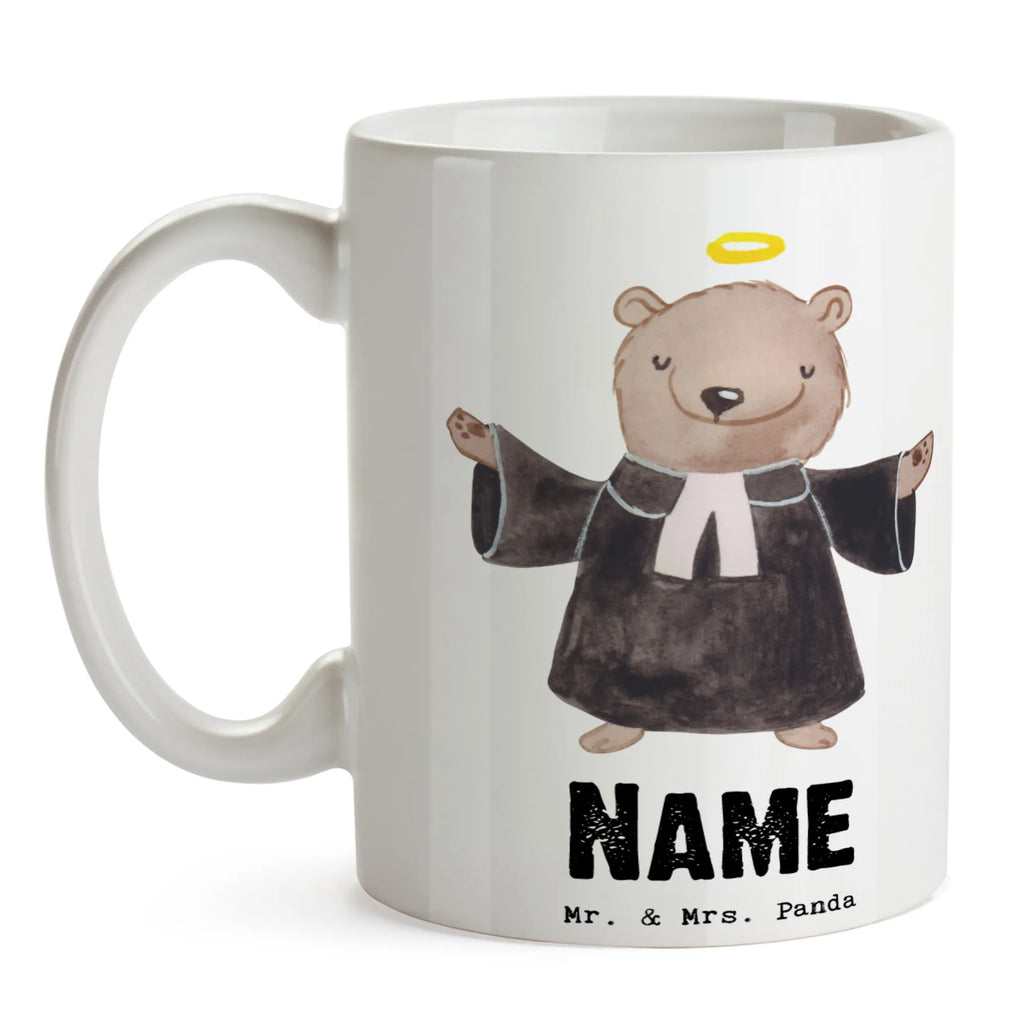 Personalisierte Tasse Pastor mit Herz Namenstasse, Wunschname, Personalisierte Tasse, Tasse, Drucken, Personalisiert, Tasse mit Namen, Namen, Geschenk, Schenken, Jubiläum, Danke, Dankeschön, Beruf, Ausbildung, Abschied, Rente, Kollege, Kollegin, Arbeitskollege, Mitarbeiter, Firma, Pfarrer, Pastor, Kirche, Prediger<br />Priester, Theologe, Diener Gottes<br />Geistlicher