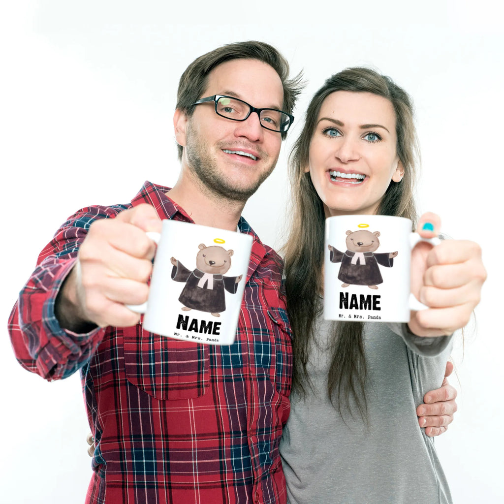 Personalisierte Tasse Pastor mit Herz Namenstasse, Wunschname, Personalisierte Tasse, Tasse, Drucken, Personalisiert, Tasse mit Namen, Namen, Geschenk, Schenken, Jubiläum, Danke, Dankeschön, Beruf, Ausbildung, Abschied, Rente, Kollege, Kollegin, Arbeitskollege, Mitarbeiter, Firma, Pfarrer, Pastor, Kirche, Prediger<br />Priester, Theologe, Diener Gottes<br />Geistlicher
