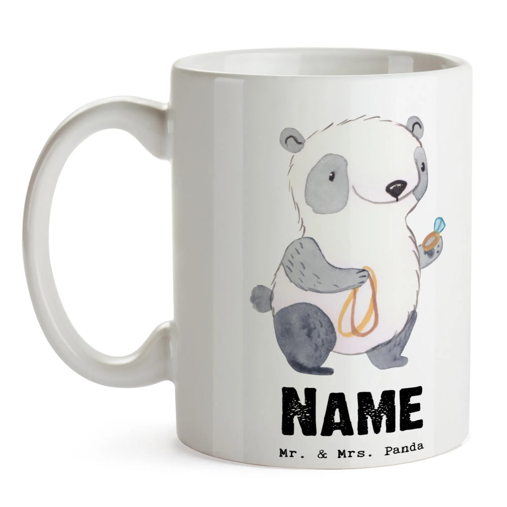 Personalisierte Tasse Schmuckverkäufer mit Herz Tasse, Drucken, Namenstasse, Tasse mit Namen, Wunschname, Personalisierte Tasse, Namen, Personalisiert, Beruf, Ausbildung, Jubiläum, Abschied, Rente, Kollege, Kollegin, Geschenk, Schenken, Arbeitskollege, Mitarbeiter, Firma, Danke, Dankeschön, Schmuckgeschäft, Juwelier, Goldschmied, Schmied, Schmuckverkäufer, Eröffnung, Schmuckwarenhändler