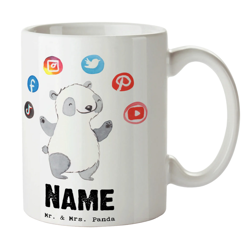 Personalisierte Tasse Social Media Manager mit Herz Wunschname, Tasse mit Namen, Namen, Personalisierte Tasse, Drucken, Tasse, Personalisiert, Namenstasse, Geschenk, Schenken, Jubiläum, Danke, Dankeschön, Beruf, Ausbildung, Abschied, Rente, Kollege, Kollegin, Arbeitskollege, Mitarbeiter, Firma