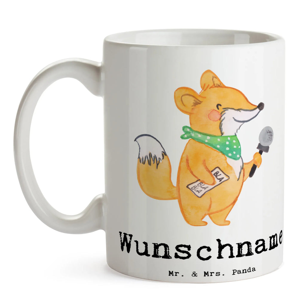 Personalisierte Tasse Sportjournalist mit Herz Tasse, Drucken, Wunschname, Tasse mit Namen, Namen, Personalisiert, Namenstasse, Personalisierte Tasse, Beruf, Ausbildung, Jubiläum, Abschied, Rente, Kollege, Kollegin, Geschenk, Schenken, Arbeitskollege, Mitarbeiter, Firma, Danke, Dankeschön, Pressebüro, Studium, Reporter, Redakteur, Journalist, Sportjournalist