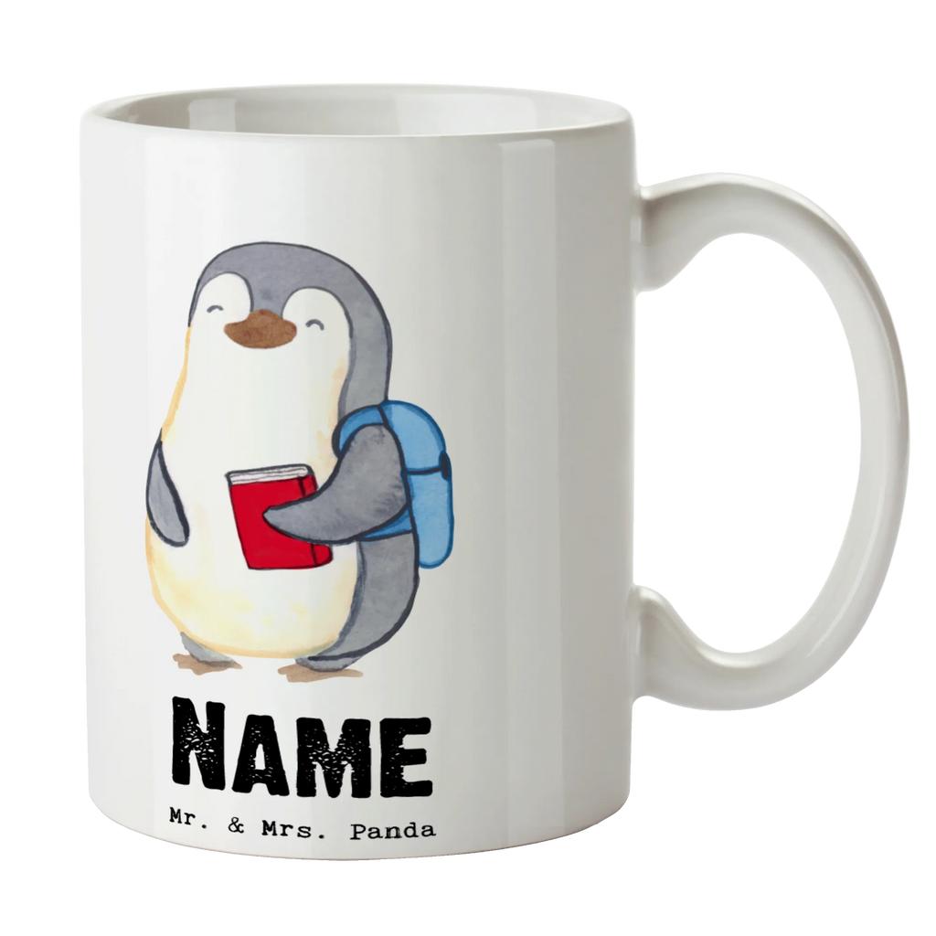 Personalisierte Tasse Student mit Herz Wunschname, Drucken, Personalisiert, Tasse mit Namen, Namenstasse, Tasse, Personalisierte Tasse, Namen, Beruf, Ausbildung, Jubiläum, Abschied, Rente, Kollege, Kollegin, Geschenk, Schenken, Arbeitskollege, Mitarbeiter, Firma, Danke, Dankeschön