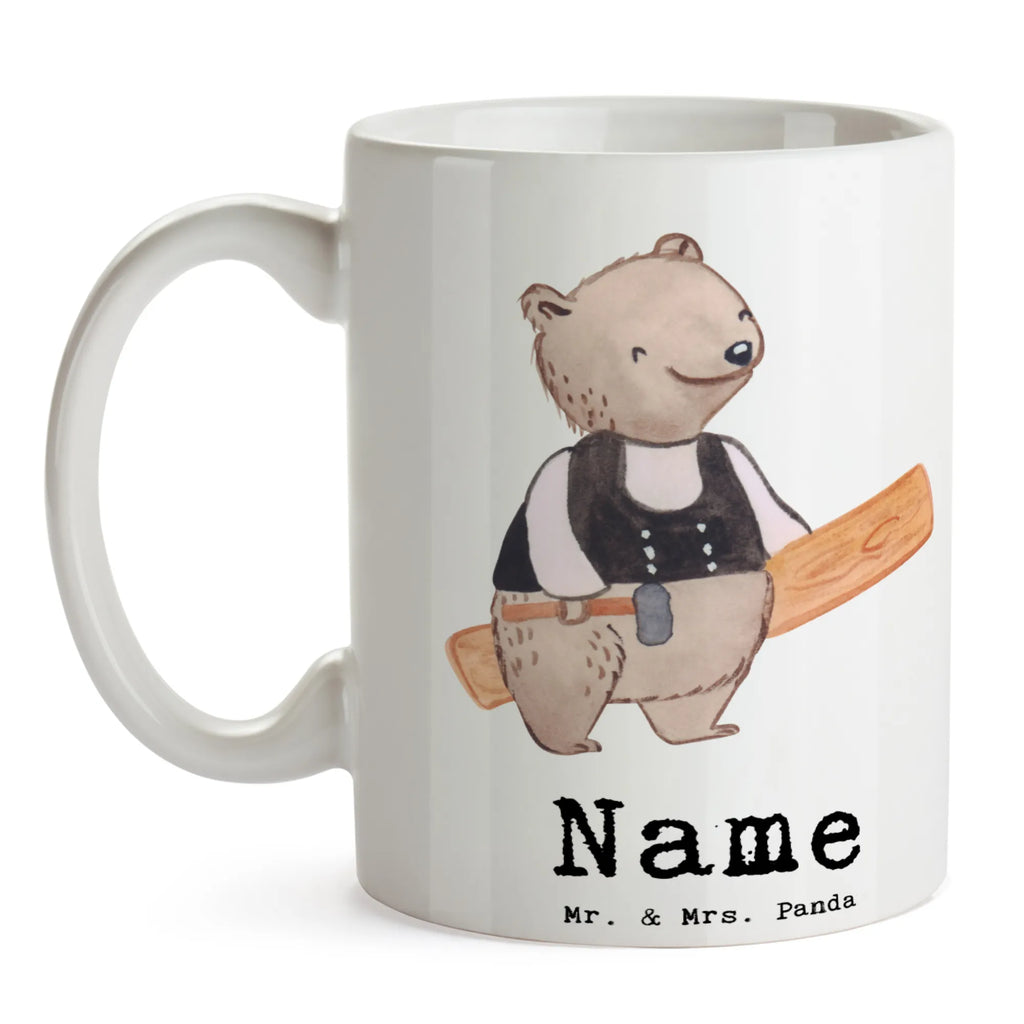 Personalisierte Tasse Zimmermann mit Herz Tasse, Personalisierte Tasse, Namen, Personalisiert, Drucken, Wunschname, Namenstasse, Tasse mit Namen, Beruf, Ausbildung, Jubiläum, Abschied, Rente, Kollege, Kollegin, Geschenk, Schenken, Arbeitskollege, Mitarbeiter, Firma, Danke, Dankeschön