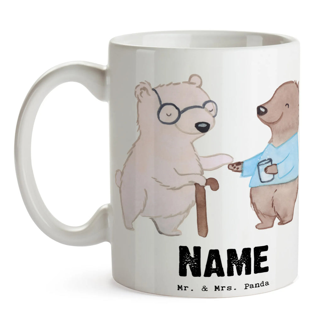 Personalisierte Tasse Altenpfleger mit Herz Tasse, Namenstasse, Personalisiert, Drucken, Personalisierte Tasse, Tasse mit Namen, Wunschname, Namen, Beruf, Ausbildung, Jubiläum, Abschied, Rente, Kollege, Kollegin, Geschenk, Schenken, Arbeitskollege, Mitarbeiter, Firma, Danke, Dankeschön, Pfleger, Altenpfleger, Altenheim Eröffnung