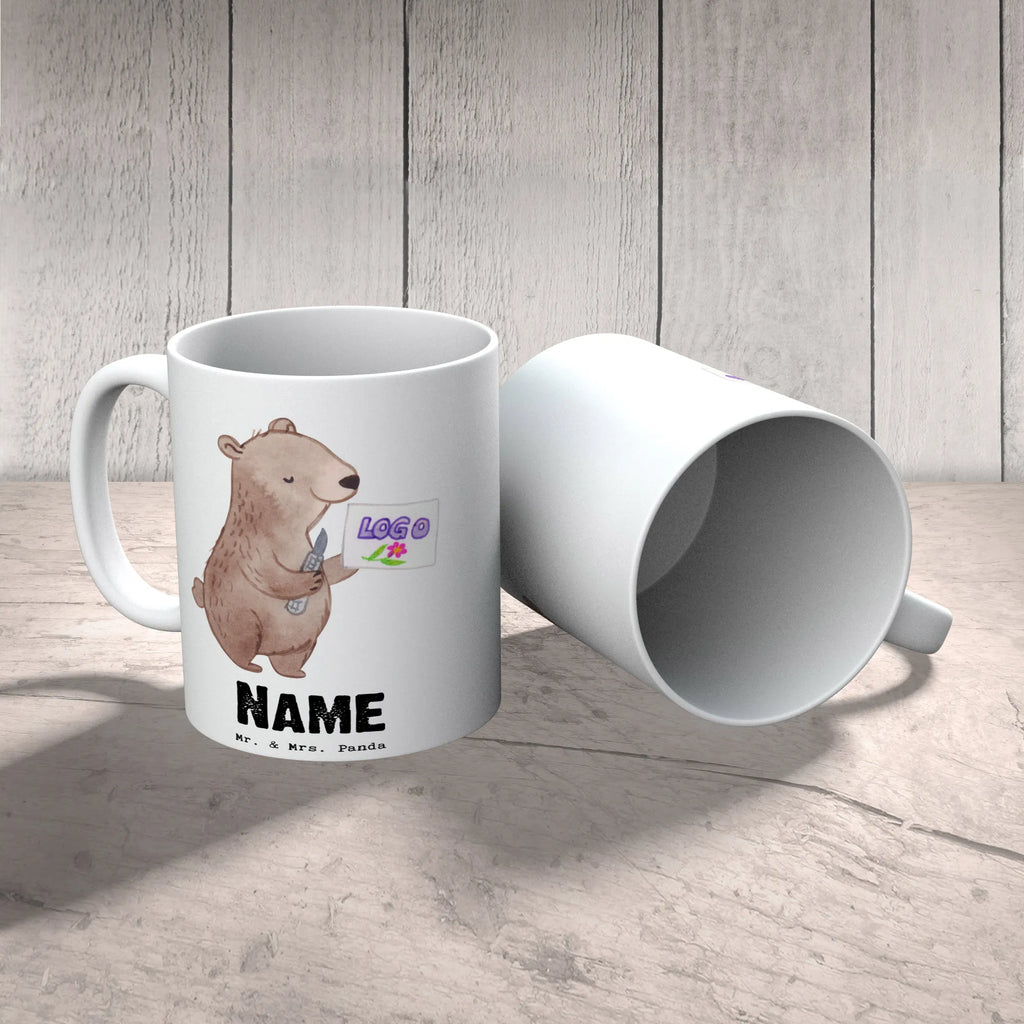 Personalisierte Tasse Kaufmann für Marketingkommunikation mit Herz Tasse mit Namen, Drucken, Namen, Wunschname, Personalisiert, Personalisierte Tasse, Namenstasse, Tasse, Beruf, Ausbildung, Jubiläum, Abschied, Rente, Kollege, Kollegin, Geschenk, Schenken, Arbeitskollege, Mitarbeiter, Firma, Danke, Dankeschön