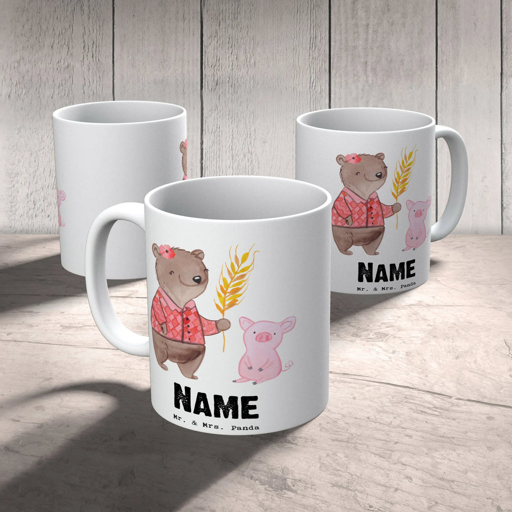 Personalisierte Tasse Bäuerin mit Herz Namen, Drucken, Tasse mit Namen, Personalisiert, Personalisierte Tasse, Tasse, Namenstasse, Wunschname, Beruf, Ausbildung, Jubiläum, Abschied, Rente, Kollege, Kollegin, Geschenk, Schenken, Arbeitskollege, Mitarbeiter, Firma, Danke, Dankeschön, Farmerin, Bauernhof, Tierwirtin, Landwirtin, Agronomin, Bäuerin