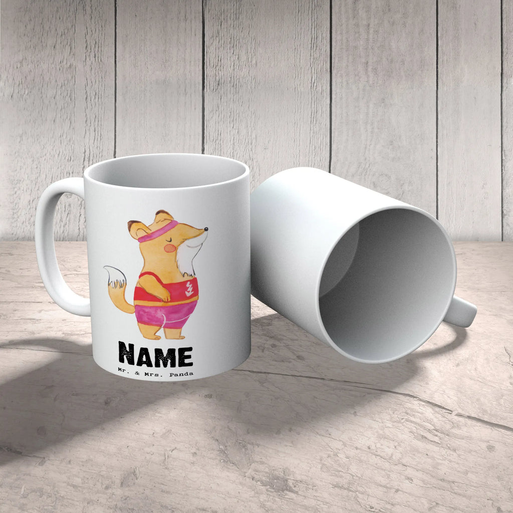 Personalisierte Tasse Sportlerin mit Herz Namenstasse, Tasse mit Namen, Namen, Personalisiert, Tasse, Wunschname, Drucken, Personalisierte Tasse, Geschenk, Schenken, Jubiläum, Danke, Dankeschön, Beruf, Ausbildung, Abschied, Rente, Kollege, Kollegin, Arbeitskollege, Mitarbeiter, Firma