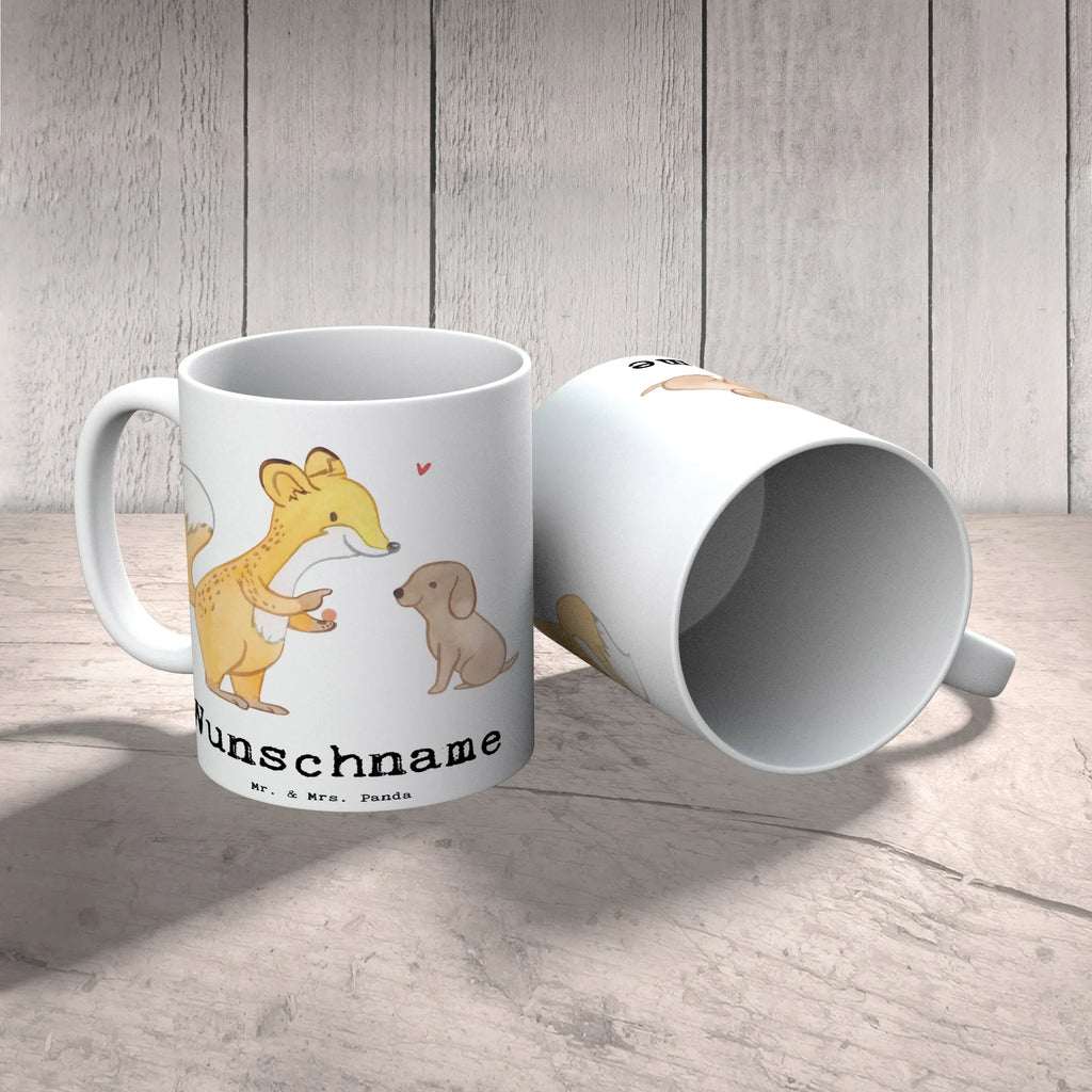 Personalised cup Fox dog training Gift, sport, hobby, giving, thank you, award, profit, athlete, dog school, puppy school, dog exam, dog education, Dog training