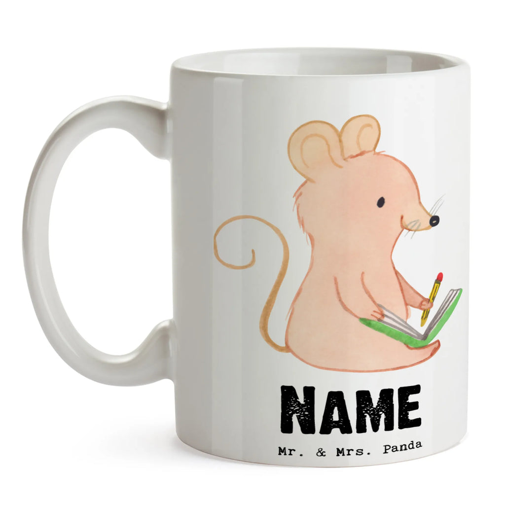 Personalised cup Mouse Creative writing Gift, sport, hobby, giving, thank you, award, profit, athlete, Creative writing, writing literature, creative writing