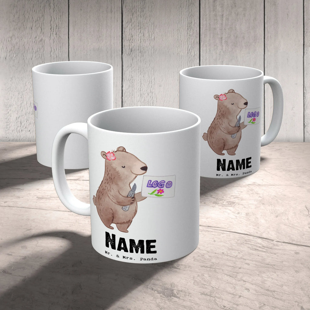 Personalisierte Tasse Werbetechnikerin mit Herz Personalisiert, Namen, Wunschname, Namenstasse, Tasse, Tasse mit Namen, Personalisierte Tasse, Drucken, Beruf, Ausbildung, Jubiläum, Abschied, Rente, Kollege, Kollegin, Geschenk, Schenken, Arbeitskollege, Mitarbeiter, Firma, Danke, Dankeschön