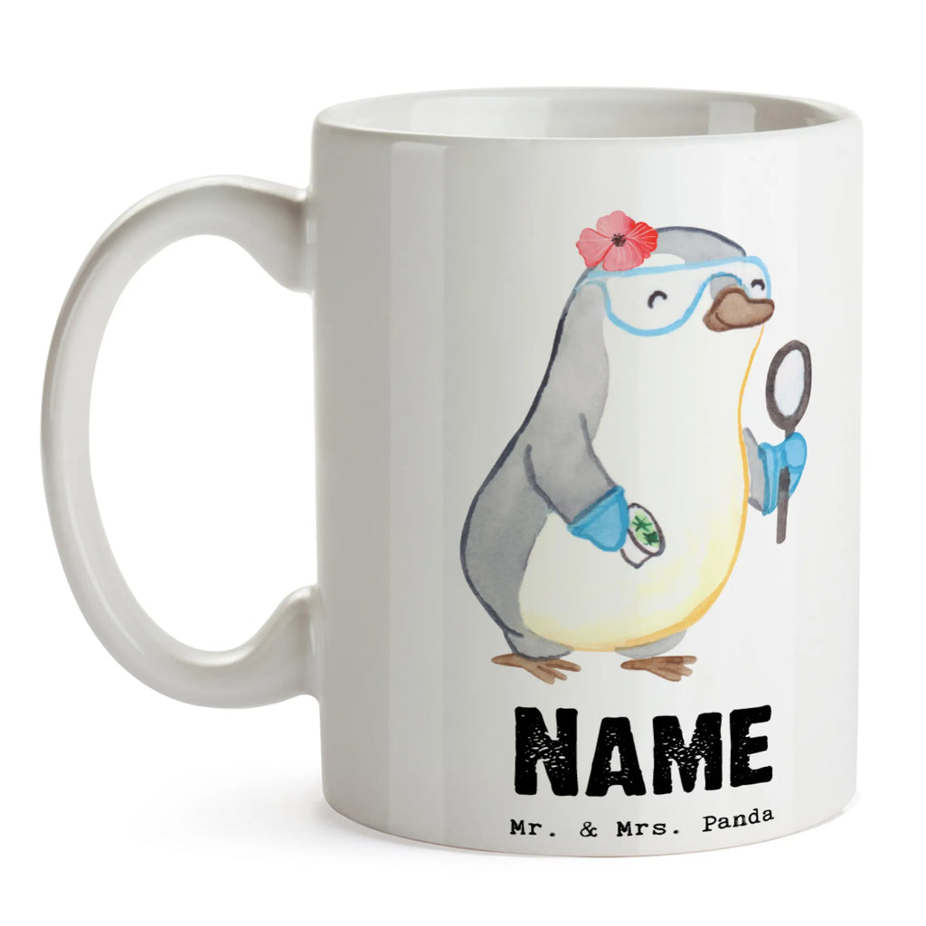 Personalisierte Tasse Biologin mit Herz Tasse, Drucken, Personalisierte Tasse, Personalisiert, Namen, Namenstasse, Wunschname, Tasse mit Namen, Geschenk, Schenken, Jubiläum, Danke, Dankeschön, Beruf, Ausbildung, Abschied, Rente, Kollege, Kollegin, Arbeitskollege, Mitarbeiter, Firma, Labor, Studium, Biologie, Bachelor, Master, Naturwissenschaftlerin, Biologin
