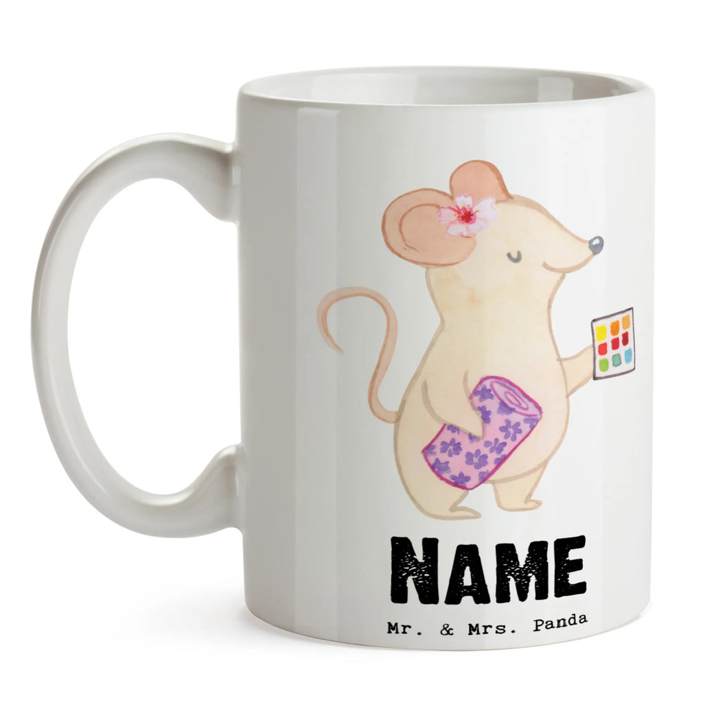 Personalisierte Tasse Raumausstatterin mit Herz Personalisierte Tasse, Tasse mit Namen, Wunschname, Drucken, Namen, Personalisiert, Namenstasse, Tasse, Beruf, Ausbildung, Jubiläum, Abschied, Rente, Kollege, Kollegin, Geschenk, Schenken, Arbeitskollege, Mitarbeiter, Firma, Danke, Dankeschön