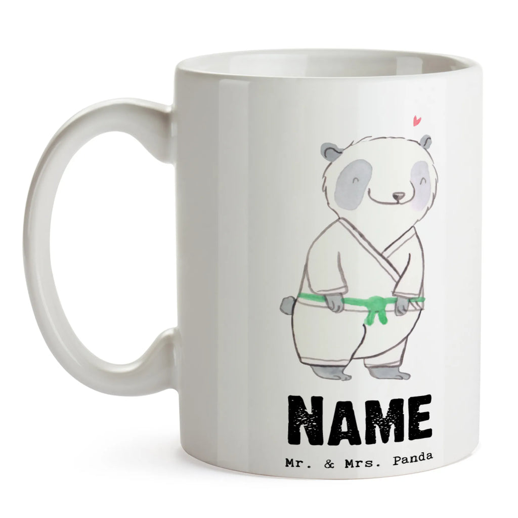 Personalisierte Tasse Panda Jiu Jitsu Namen, Personalisierte Tasse, Tasse, Personalisiert, Wunschname, Drucken, Namenstasse, Tasse mit Namen, Geschenk, Sport, Sportart, Hobby, Schenken, Danke, Dankeschön, Auszeichnung, Gewinn, Sportler, japanische Kampfkunst, Jiu Jitsu, Selbstverteidigung