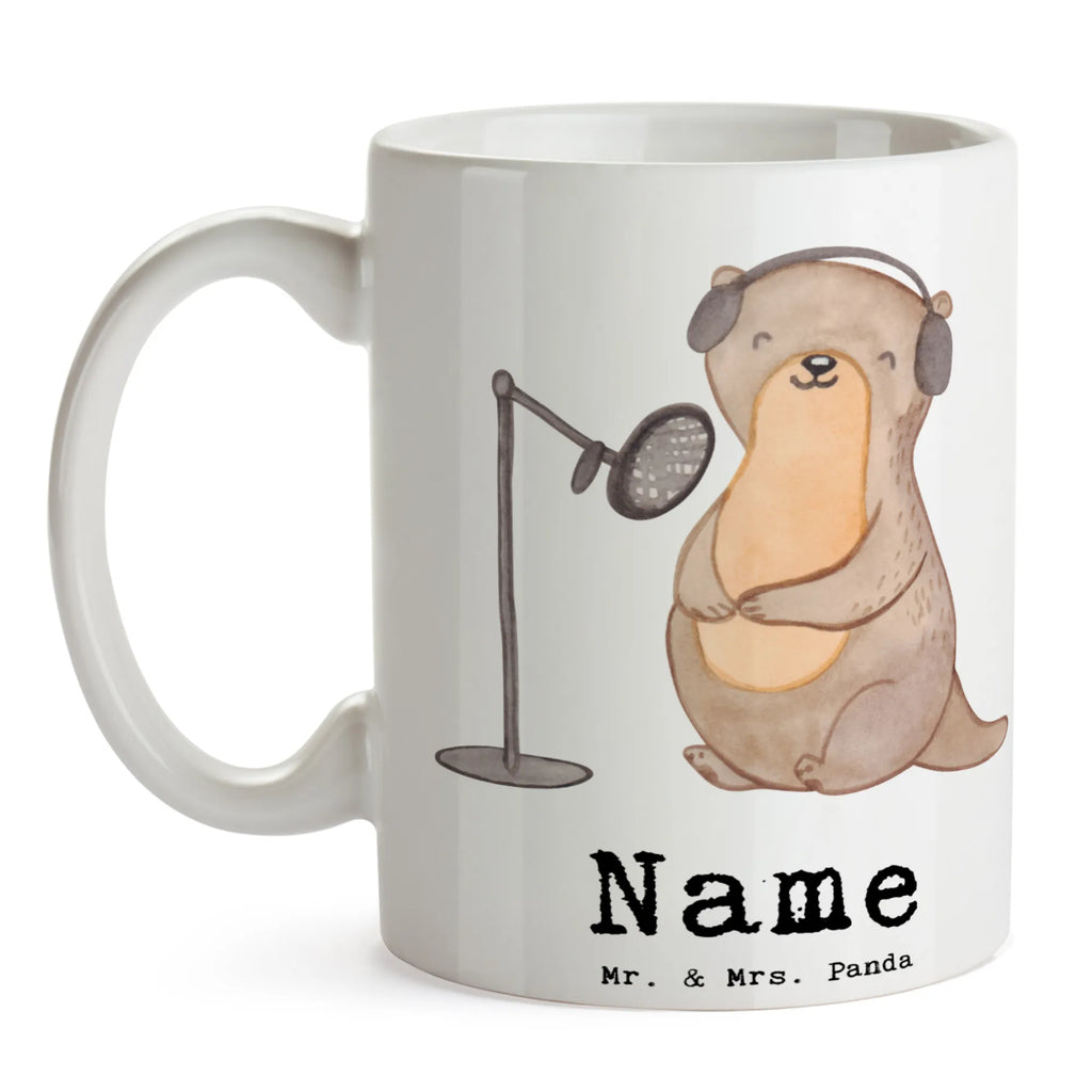 Personalisierte Tasse Otter Podcast aufnehmen Tasse, Wunschname, Namenstasse, Personalisierte Tasse, Drucken, Namen, Tasse mit Namen, Personalisiert, Geschenk, Sport, Sportart, Hobby, Schenken, Danke, Dankeschön, Auszeichnung, Gewinn, Sportler, Podcast aufnehmen, Podcasterin, Podcaster, Podcast produzieren