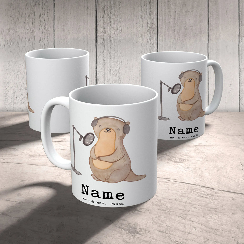Personalisierte Tasse Otter Podcast aufnehmen Tasse, Wunschname, Namenstasse, Personalisierte Tasse, Drucken, Namen, Tasse mit Namen, Personalisiert, Geschenk, Sport, Sportart, Hobby, Schenken, Danke, Dankeschön, Auszeichnung, Gewinn, Sportler, Podcast aufnehmen, Podcasterin, Podcaster, Podcast produzieren