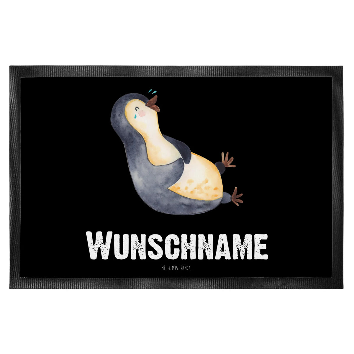 Personalized doormat Penguin Laugh Penguin, North Pole, Winter, Penguins, Pinguine, Fröhlich, Optimismus, lustiger Spruch, Pinguin