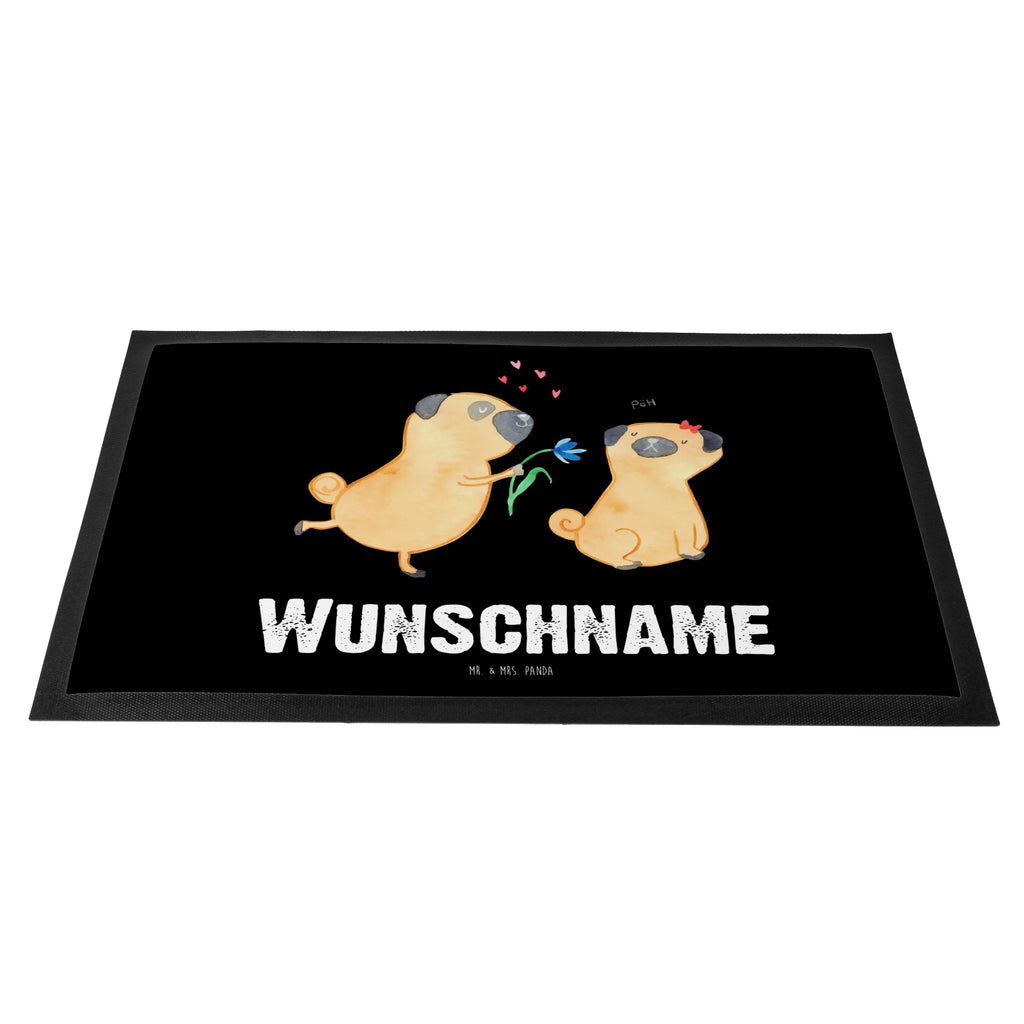 Personalized doormat pug In love dog, mutt, hound, woof, dog mama, dog breed, love dogs, love for dogs, dog decorative items, bag with dog print, funny gifts for dog owners, what do you give a dog lover, Christmas gifts for dogs, gifts for dogs, dog sayings, love saying. Engaged, partner, gift friend, love, in love, boob, Pug, dog love