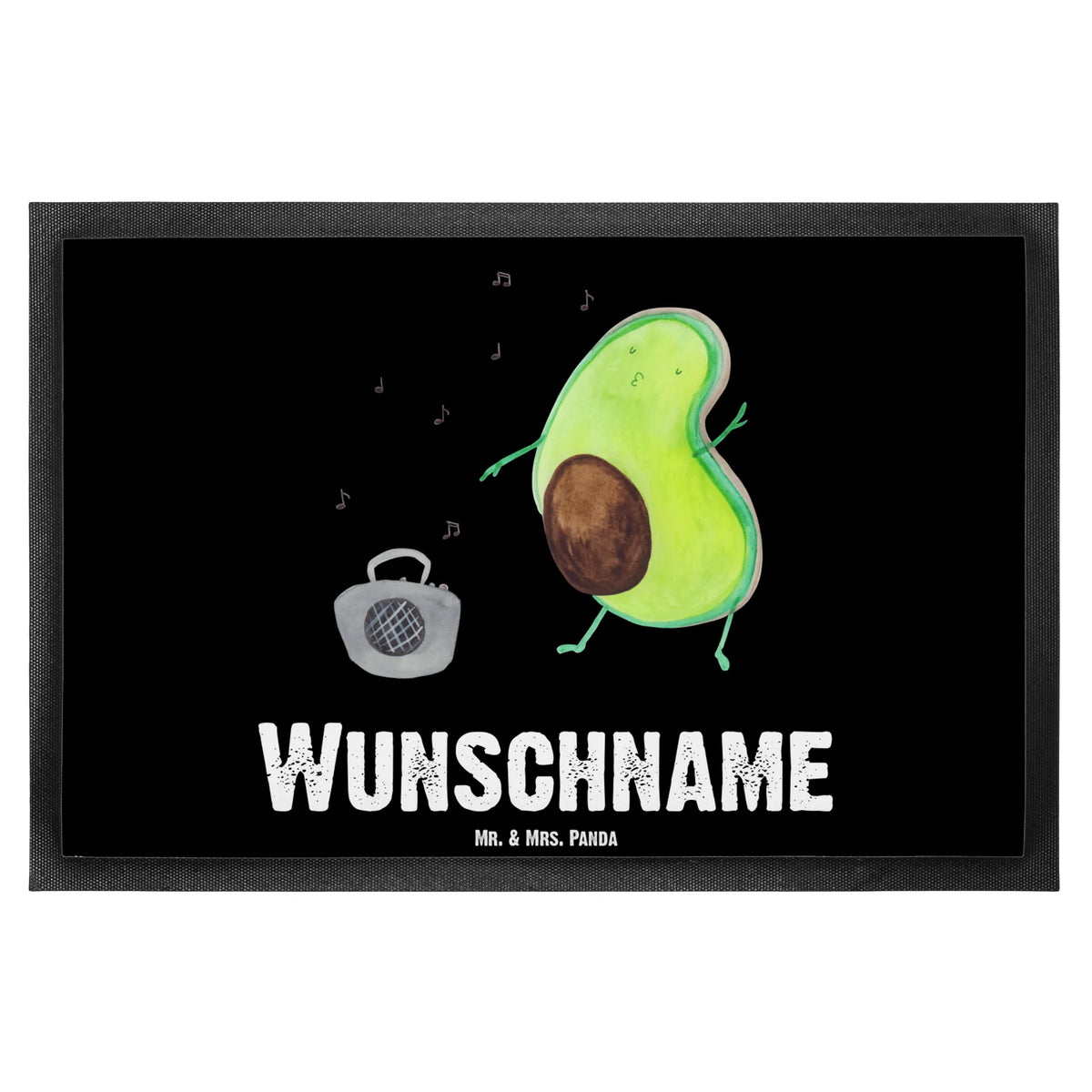 Personalized doormat avocado Dance avocado, vegetables