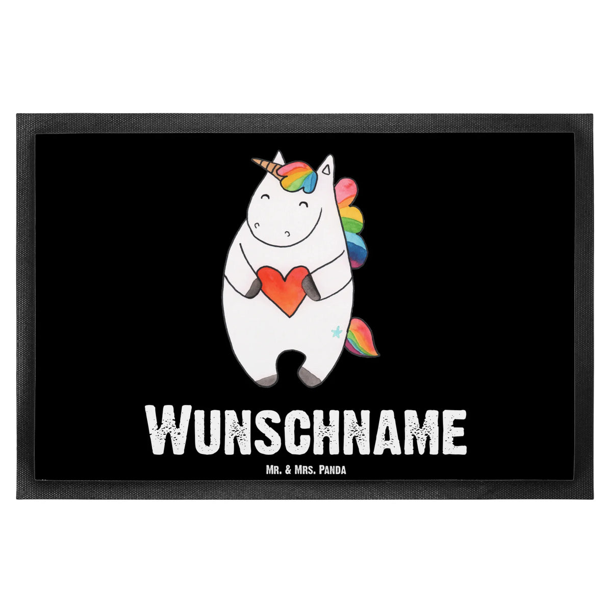 Spersonalizowana wycieraczka Jednorożec serce Jednorożec, jednorożce, dekoracje jednorożca, jednorożec