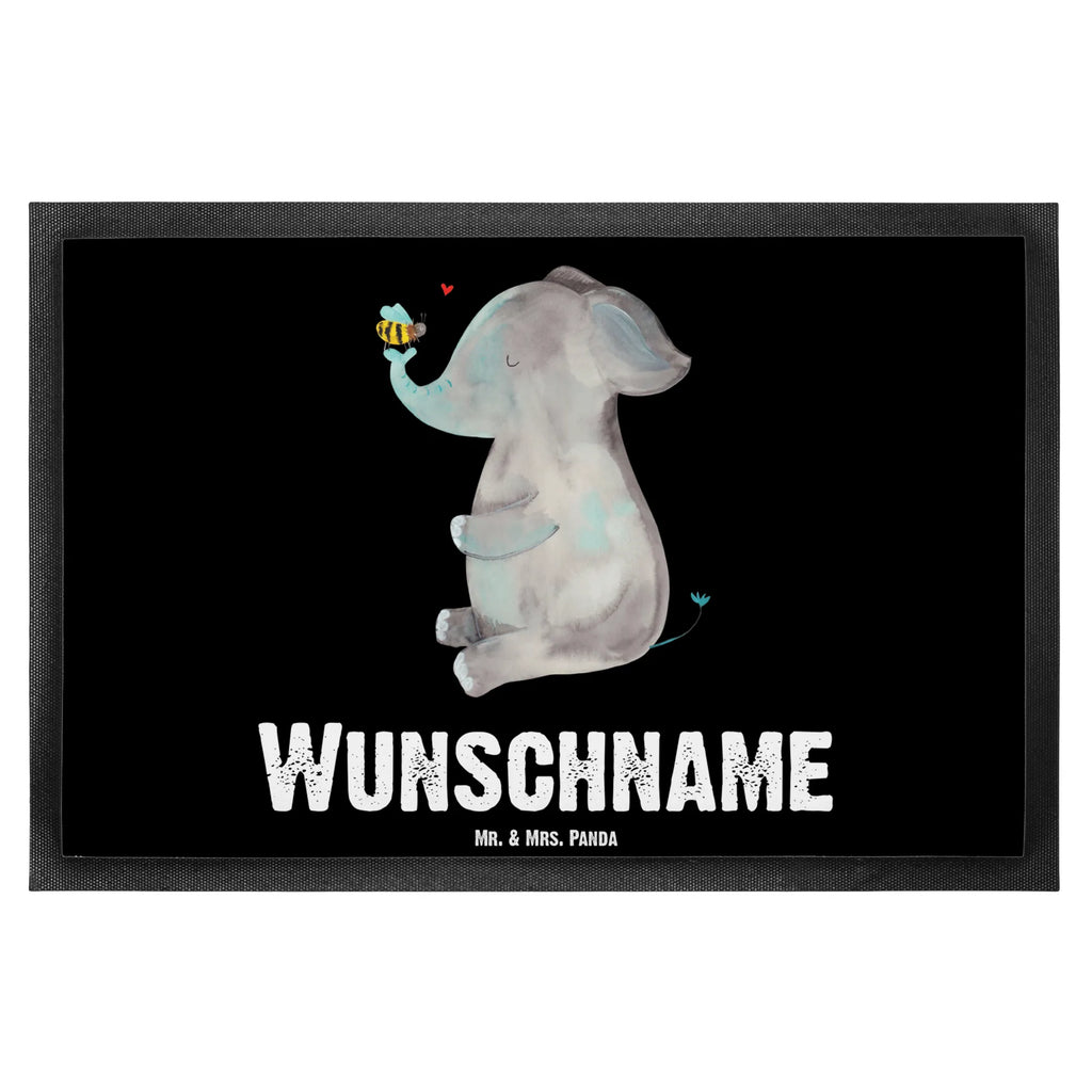 Personalized doormat elephant bee small animals, cute, funny, cute animal motives, hand drawn, small world, funny sayings, good mood, happy, gifts, gift ideas, special gifts, animal lover, card, marriage proposal, wedding gift, love gift, elephant, proof of love, love, anniversary, love saying, bee