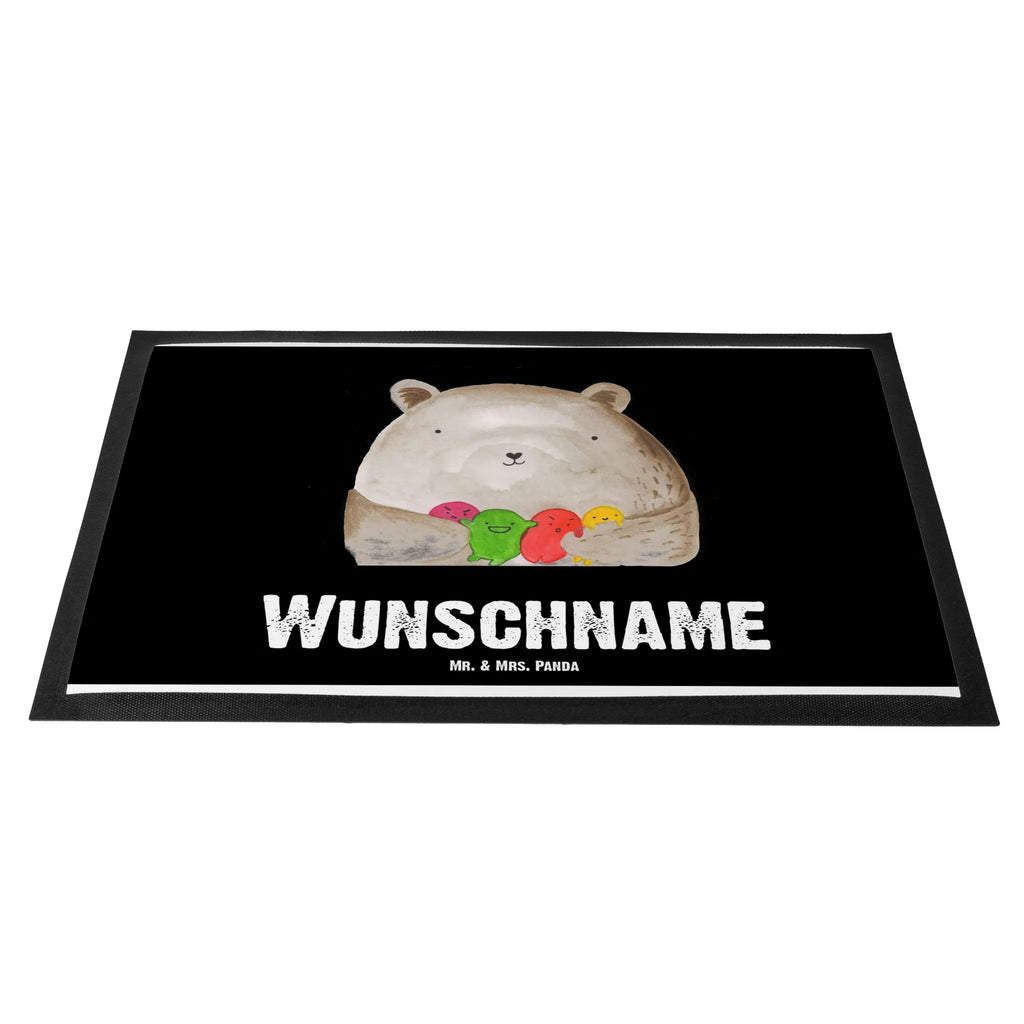 Personalisierte Fußmatte Bär Gefühl Namensfussmatte, Bedrucken, Personalisieruung, Türvorleger mit Namen, Personalisierte Fußmatte, Haustürmatte personalisiert, Personalisiert, Fußmatte bedrucken, Fußmatte mit Namen, Wunschnamen, Türvorleger personalisiert, Bär, Teddy, Teddybär, Durchgedreht, Wahnsinn, Verrückt