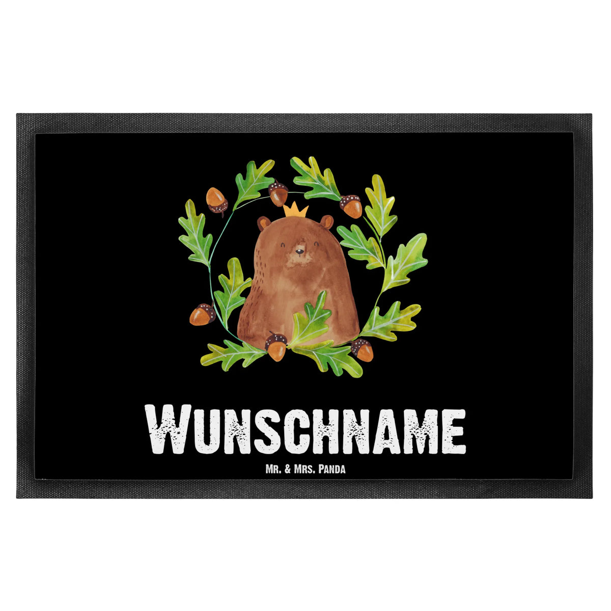 Personalized doormat bear king bear, teddy, teddy bear, cuddly toy, Daddy, Dad, best daddy, Father, world best daddy, Father's Day, Bear, Daddy Bear