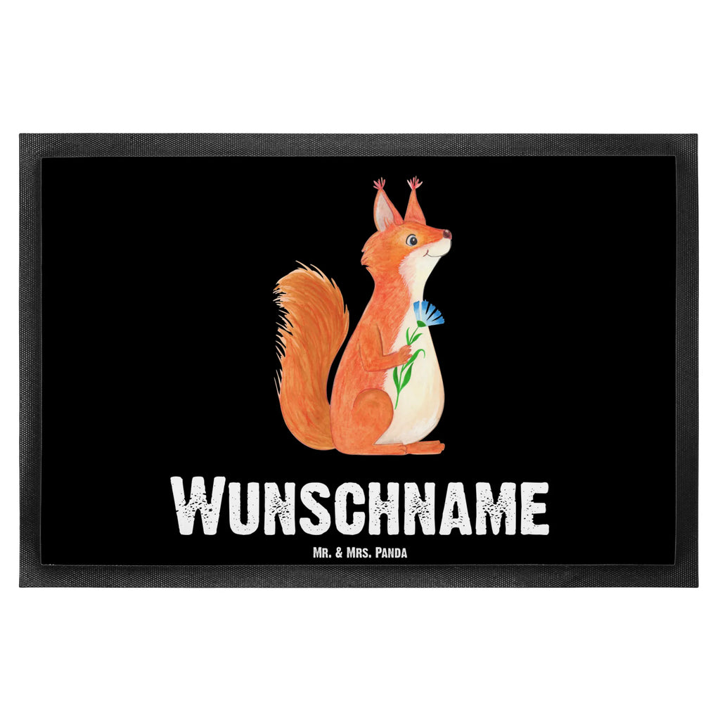Personalized doormat Squirrel flower small animals, cute, funny, cute animal motives, hand drawn, small world, funny sayings, good mood, happy, gifts, gift ideas, special gifts, animal lover, card, happy saying, saying decoration, motivation sayings, squirrel, fun, positive saying, laughter, Squirrel, motivation pictures