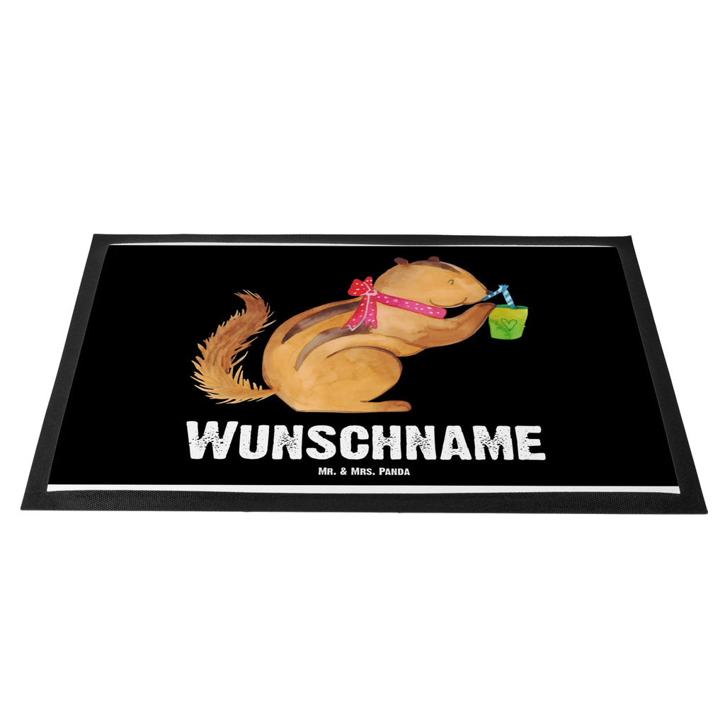 Personalized doormat Squirrel smoothies small animals, cute, funny, cute animal motives, hand drawn, small world, funny sayings, good mood, happy, gifts, gift ideas, special gifts, animal lover, card, squirrels, chipmunks, weight loss, Green smoothies, diet