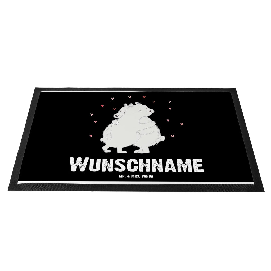 Personalisierte Fußmatte Eisbär Umarmen Fußmatte bedrucken, Türvorleger mit Namen, Personalisiert, Haustürmatte personalisiert, Wunschnamen, Bedrucken, Namensfussmatte, Personalisieruung, Türvorleger personalisiert, Personalisierte Fußmatte, Fußmatte mit Namen, Tiermotive, Gute Laune, lustige Sprüche, Tiere