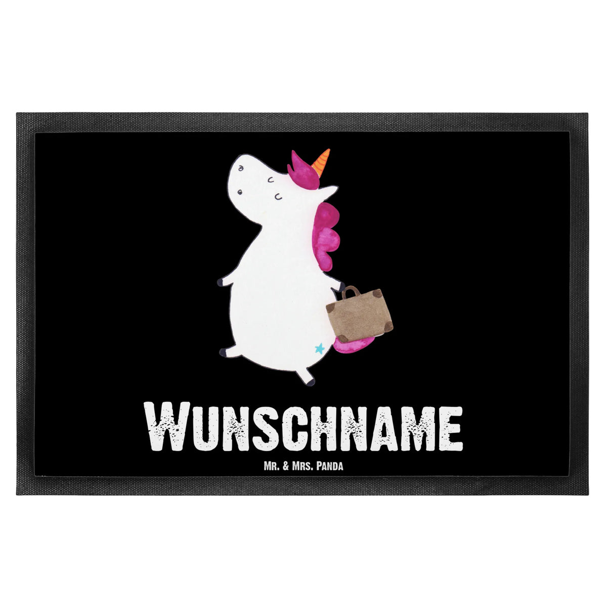 Personalized doormat unicorn Suitcase unicorn, unicorns, luggage, traveling, traveler gift, Unicorn, adventure, suitcase, holiday present, travel