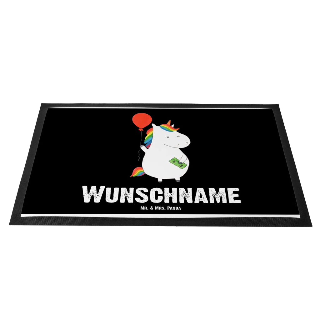 Personalized doormat unicorn balloon unicorn, unicorns, gift, lifelong, girlfriend, funny, saying, balloon, fun, money, joy