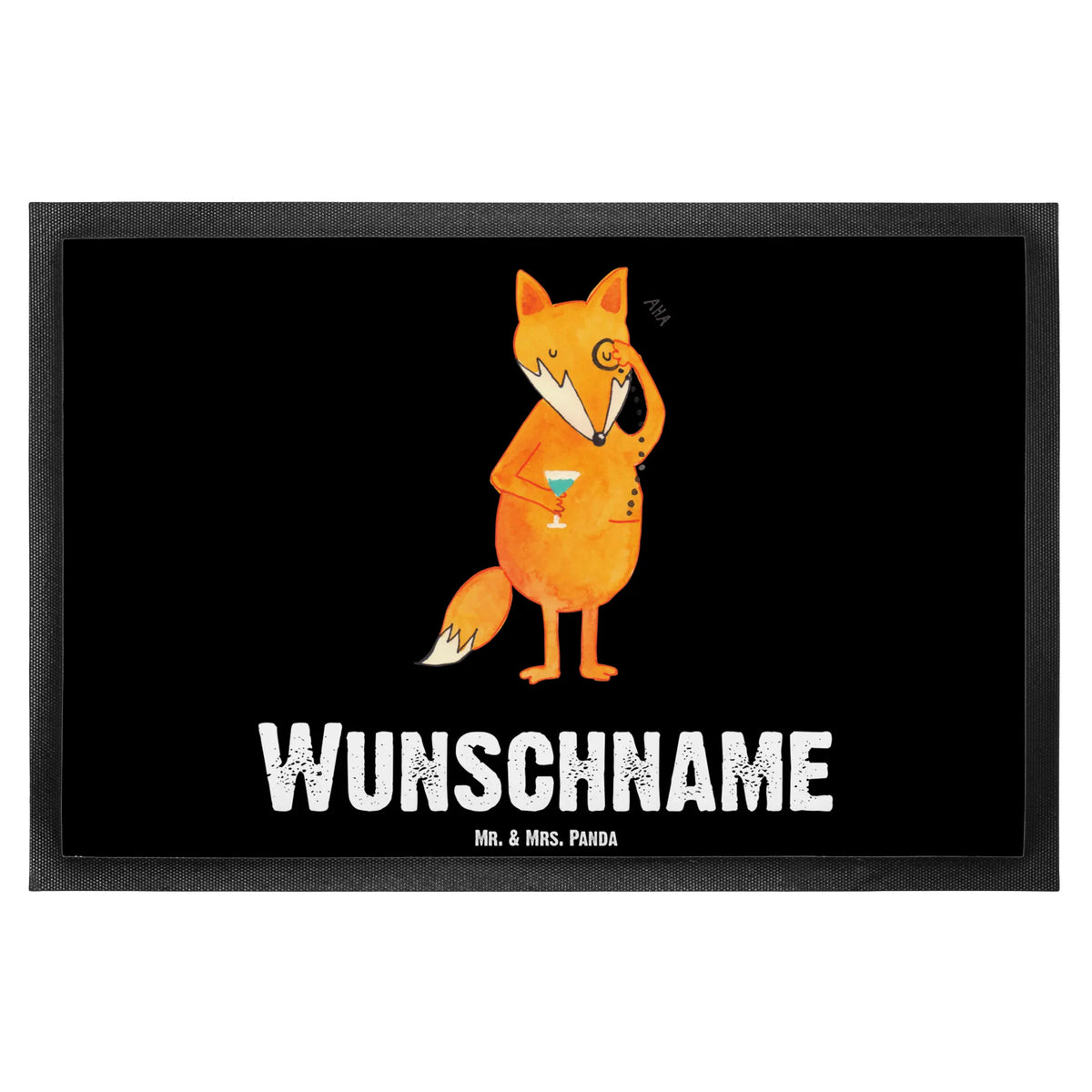 Personalized doormat Fox lord fox, foxes, forest wildlife, clever as a fox, animal lover, words of consolation, lovesickness gift, problem solving, saying funny, motivation saying