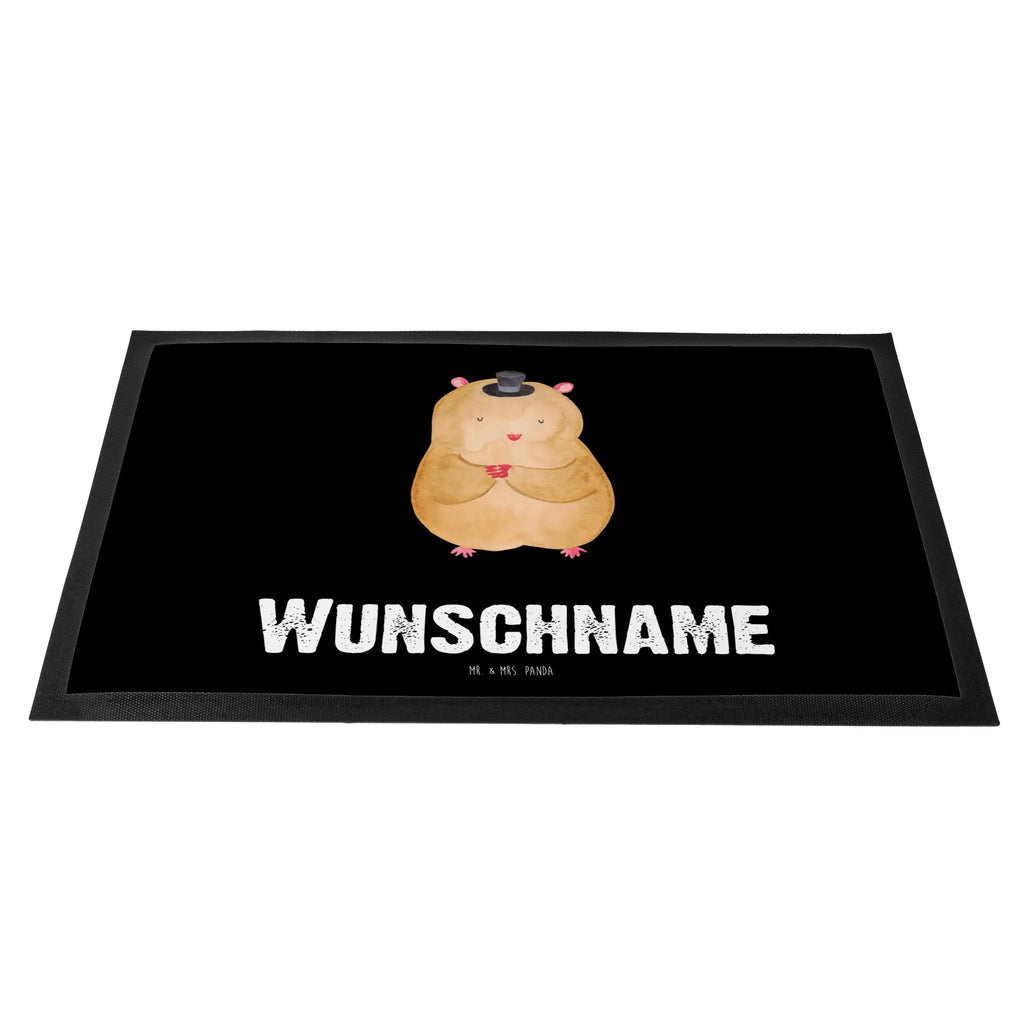 Personalized doormat hamster cap small animals, cute, funny, cute animal motives, hand drawn, small world, funny sayings, good mood, happy, gifts, gift ideas, special gifts, animal lover, card, wizard, Houdini, hat, Hamster, top hat, dwarf hamster, magician