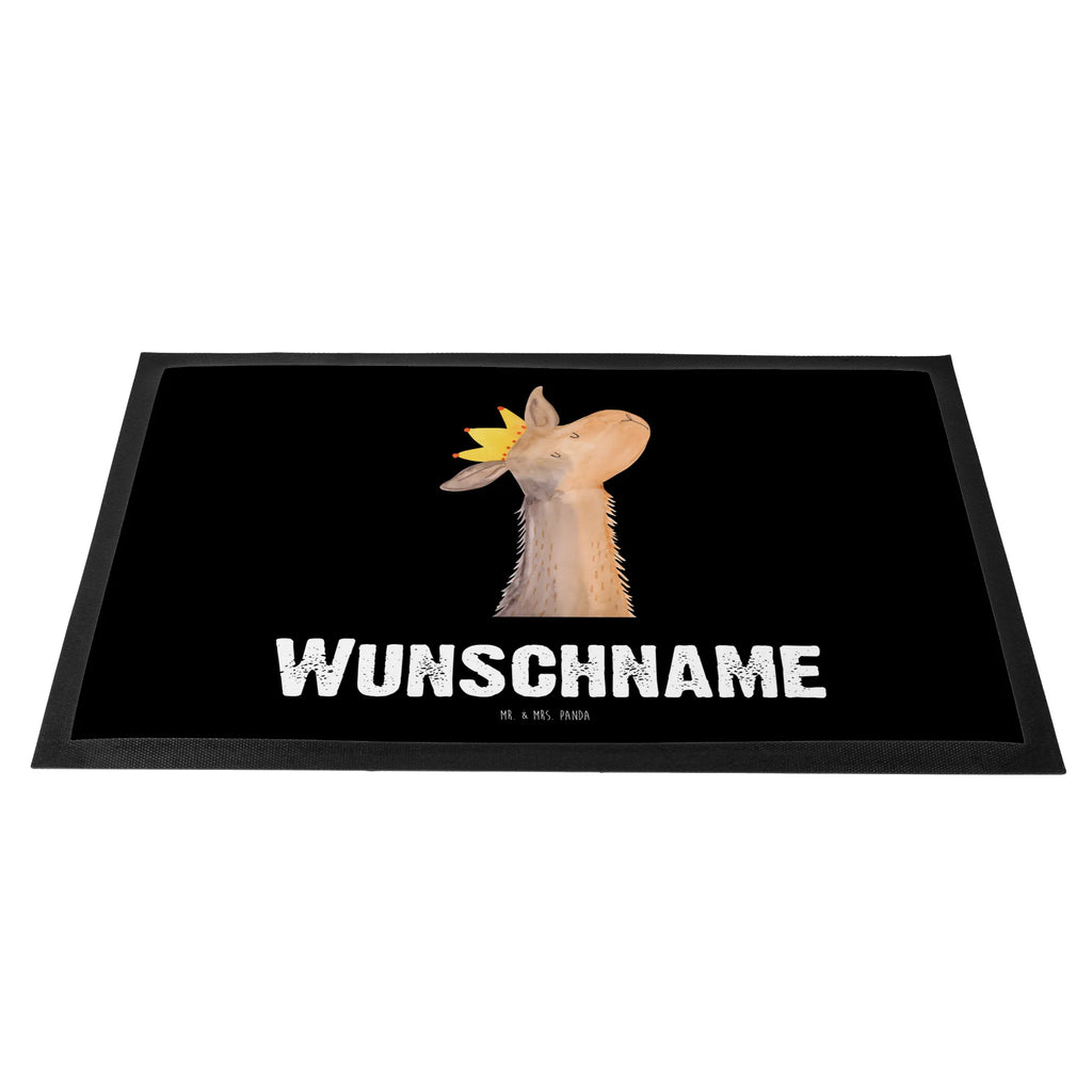 Personalized doormat llama head king Llama, llama, alpaca, trendy animal, king, lama, queen, colleague, boss, supervisor, office colleague, girlfriend, lamas, high school graduation, mum, dad