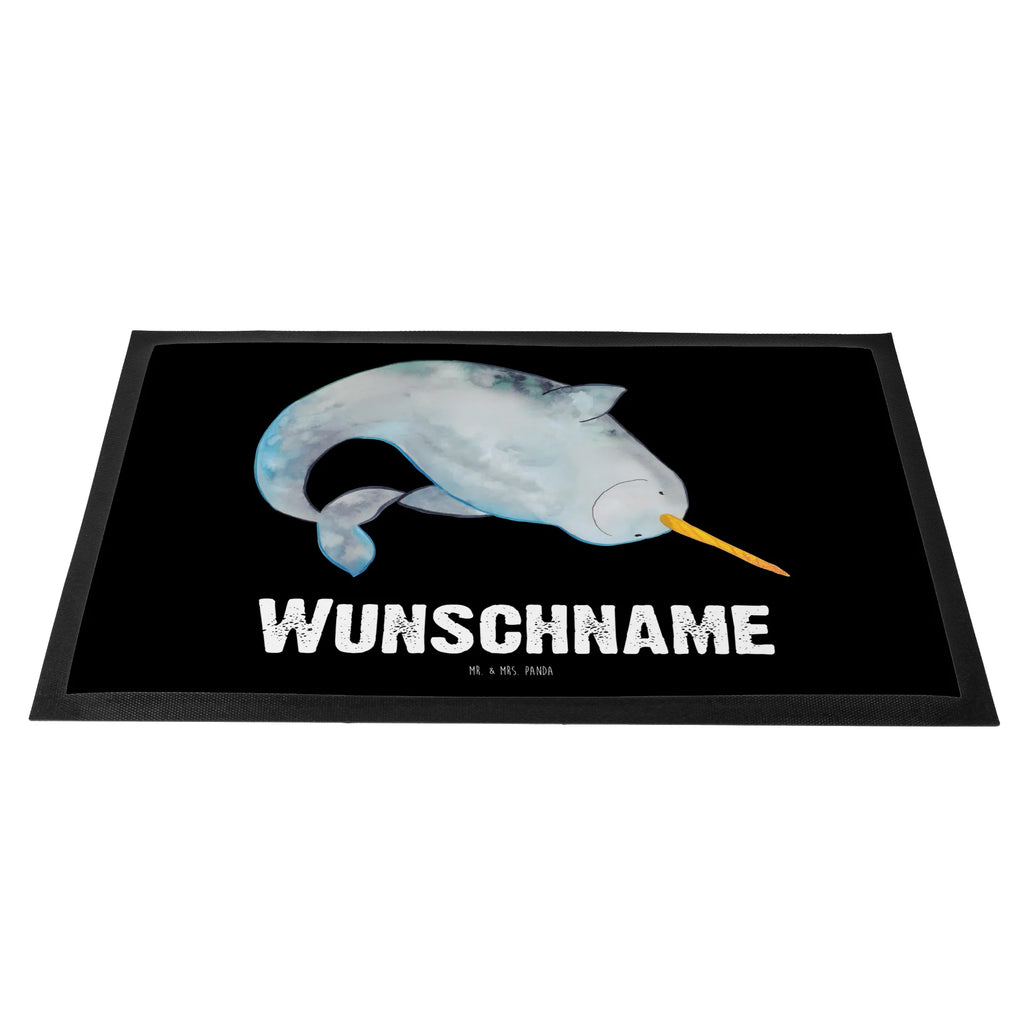 Personalized doormat Narwhal Seafood, aquatic animals, ocean, sea, fish, shells, corals, reef, whale, narwhal, sea urchin, lobster, platypus, turtle, manatee, crocodile, orca, shrimp, gifts for seafood lovers, water world, underwater animals, underwater world, vacation, deep sea, seafood fans, gift ideas, seafood decoration, seafood posters, bachelorette, cleaning, nursery, cleaning up, Narwhal, housewife
