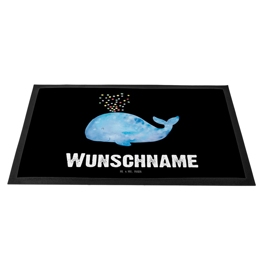 Personalized doormat whale confetti Seafood, aquatic animals, ocean, sea, fish, shells, corals, reef, whale, narwhal, sea urchin, lobster, platypus, turtle, manatee, crocodile, orca, shrimp, gifts for seafood lovers, water world, underwater animals, underwater world, vacation, deep sea, seafood fans, gift ideas, seafood decoration, seafood posters, whales, new beginning, Whale, period of life, confetti, new start, losing weight, birthday, motivation, diet, separation