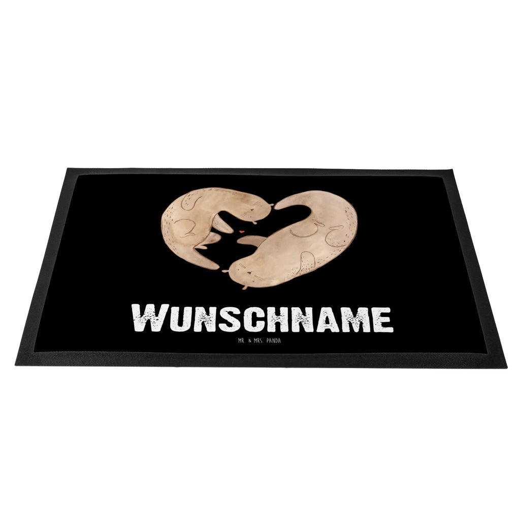 Personalisierte Fußmatte Otter Herz Fußmatte bedrucken, Türvorleger personalisiert, Bedrucken, Fußmatte mit Namen, Haustürmatte personalisiert, Personalisiert, Wunschnamen, Namensfussmatte, Personalisieruung, Türvorleger mit Namen, Personalisierte Fußmatte, Otter, Fischotter, Seeotter, Love you, gemeinsames Leben, Verlobung, Bessere Hälfte, Herz, Hochzeitstag, Jahrestag, Liebe, Liebesbeweis, Liebesgeschenk