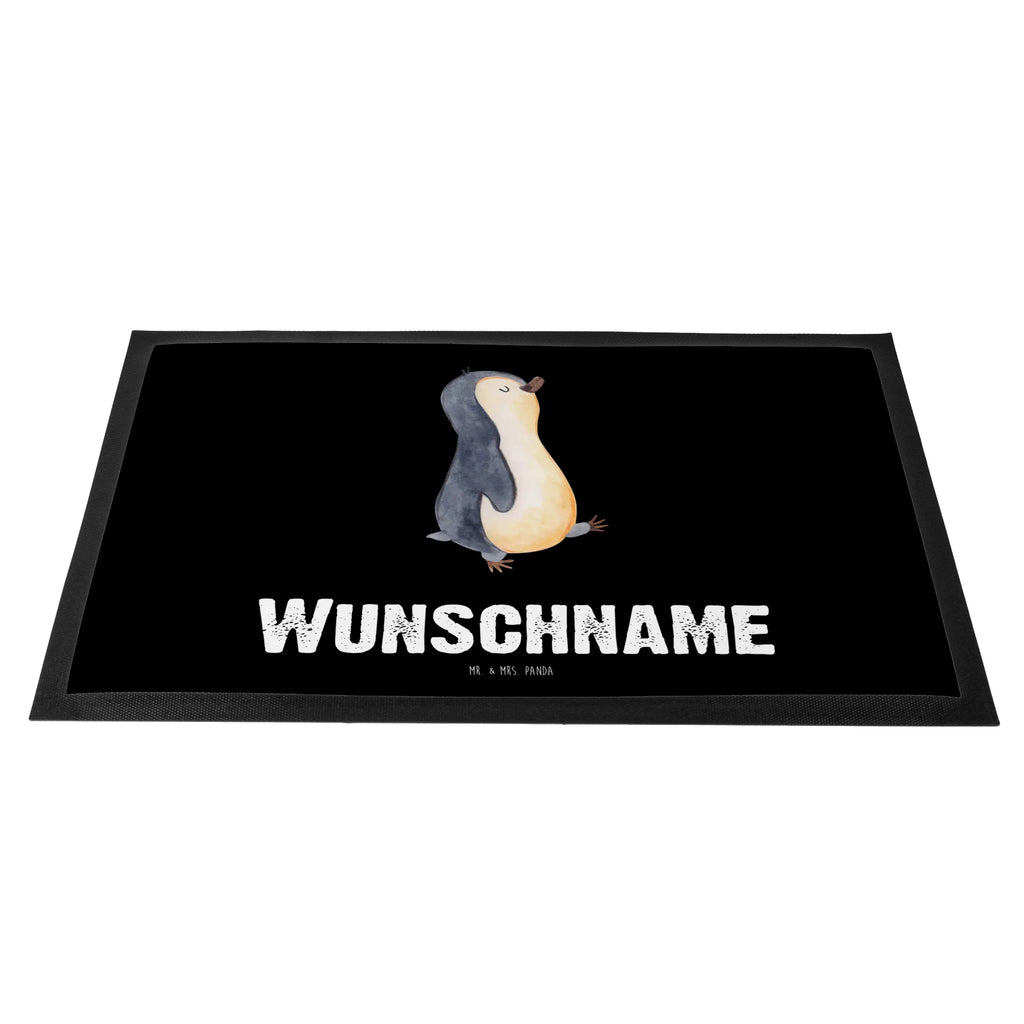 Personalisierte Fußmatte Pinguin marschierend Personalisieruung, Fußmatte bedrucken, Personalisierte Fußmatte, Bedrucken, Türvorleger mit Namen, Personalisiert, Haustürmatte personalisiert, Fußmatte mit Namen, Namensfussmatte, Türvorleger personalisiert, Wunschnamen, Pinguin, Langschläfer, Pinguine, Frühaufsteher, Bruder, Familie, Schwester