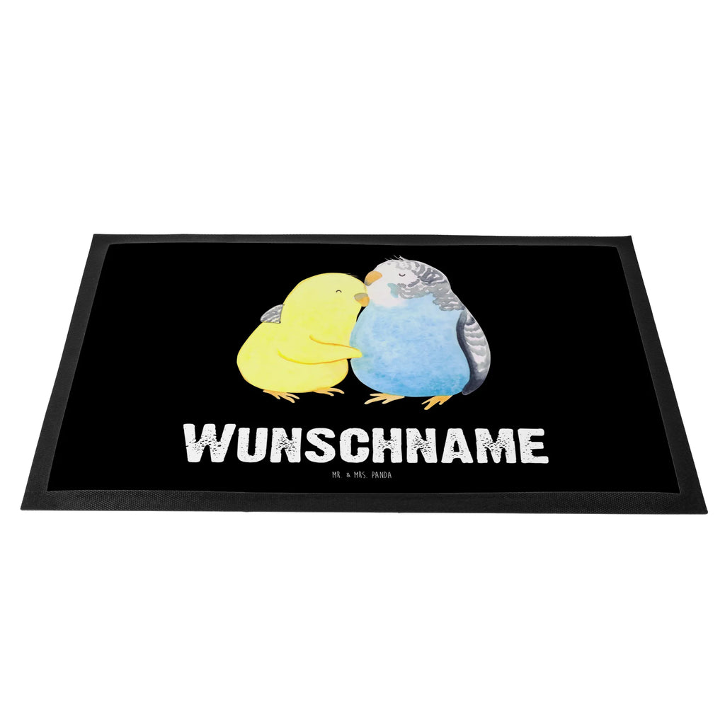 Personalized doormat Parakeets in love Love, Loving, Two, Together, Marriage, Engagement, Proposal of marriage, Love gift, gift for her, gift for him, anniversary gift, love, cuddling, birds, closeness, trust, budgie