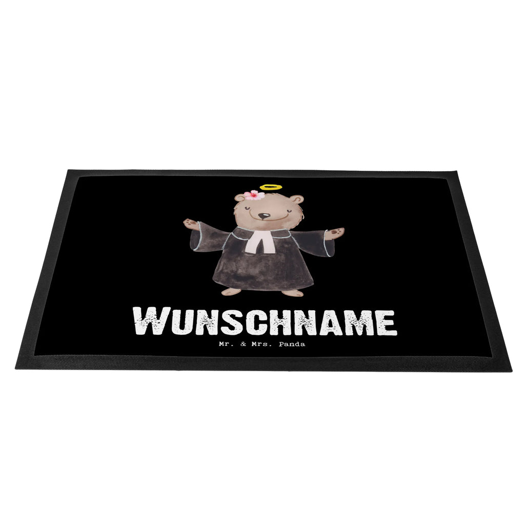 Personalisierte Fußmatte Pfarrerin mit Herz Personalisierte Fußmatte, Wunschnamen, Türvorleger mit Namen, Namensfussmatte, Fußmatte bedrucken, Bedrucken, Personalisiert, Haustürmatte personalisiert, Fußmatte mit Namen, Türvorleger personalisiert, Personalisieruung, Beruf, Ausbildung, Jubiläum, Abschied, Rente, Kollege, Kollegin, Geschenk, Schenken, Arbeitskollege, Mitarbeiter, Firma, Danke, Dankeschön, Predigerin<br />Priesterin, Theologin, Pfarrerin, Kirche, Pastorin, Dienerin Gottes<br />Geistliche